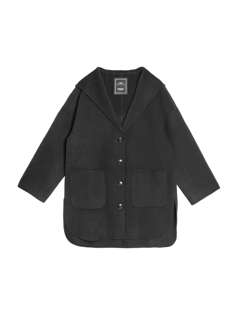 Hooded wool coat-25WRJ238G