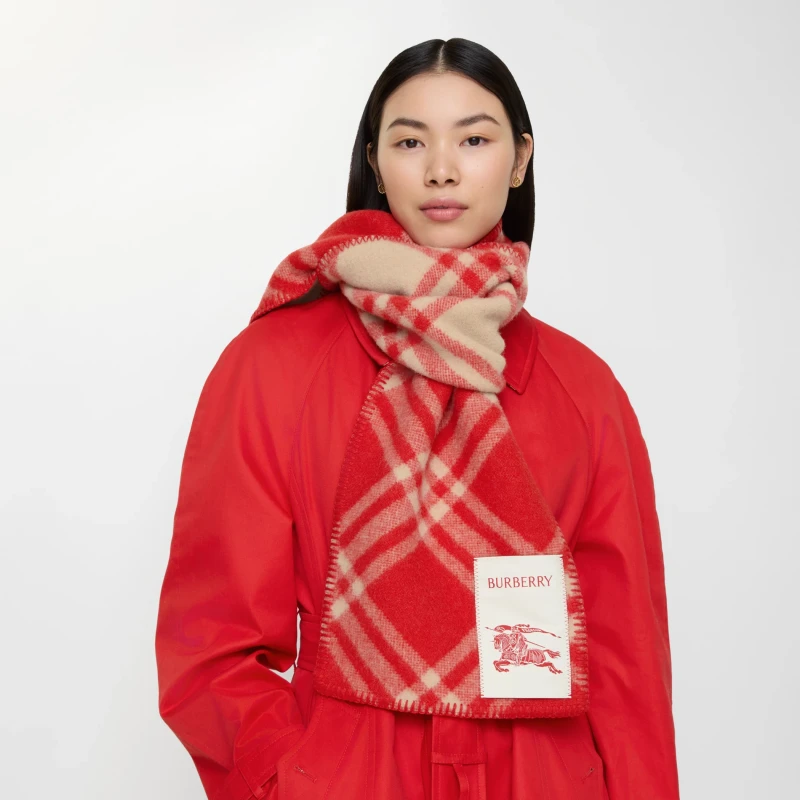plaid wool scarf