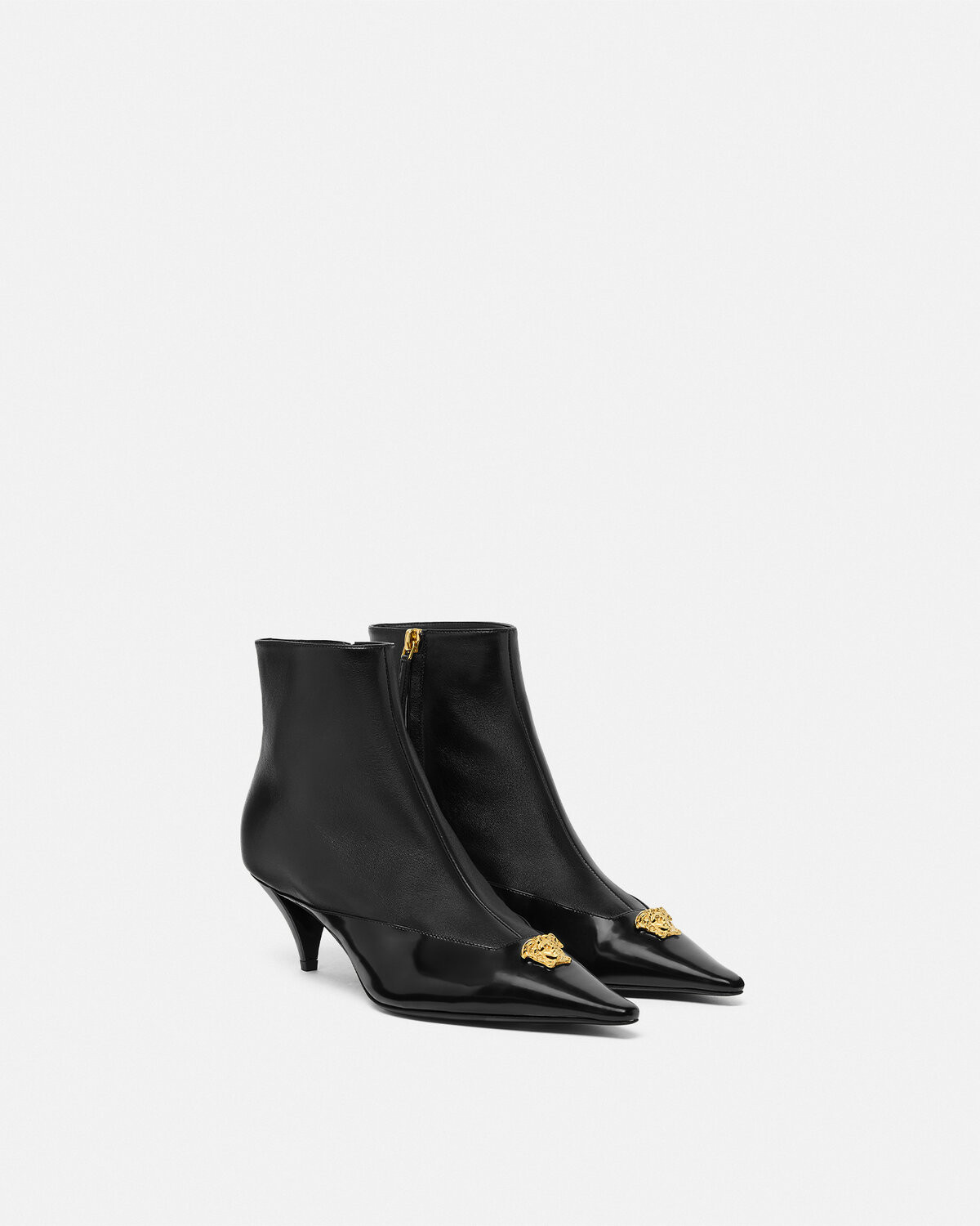 LA MEDUSA leather booties 55mm